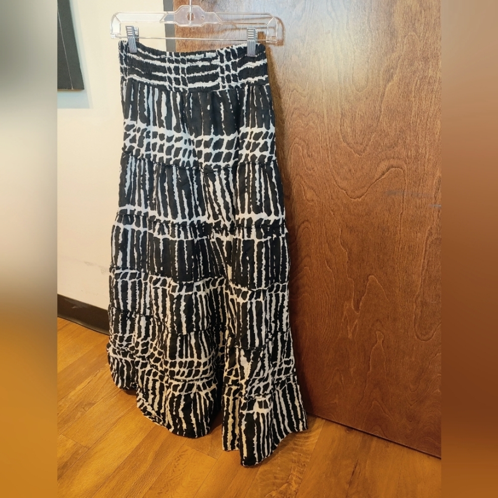 Mlle Gabrielle Black and White Maxi Skirt